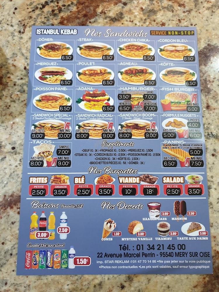 Restaurant Istanbul Kebab - Menu Image 1